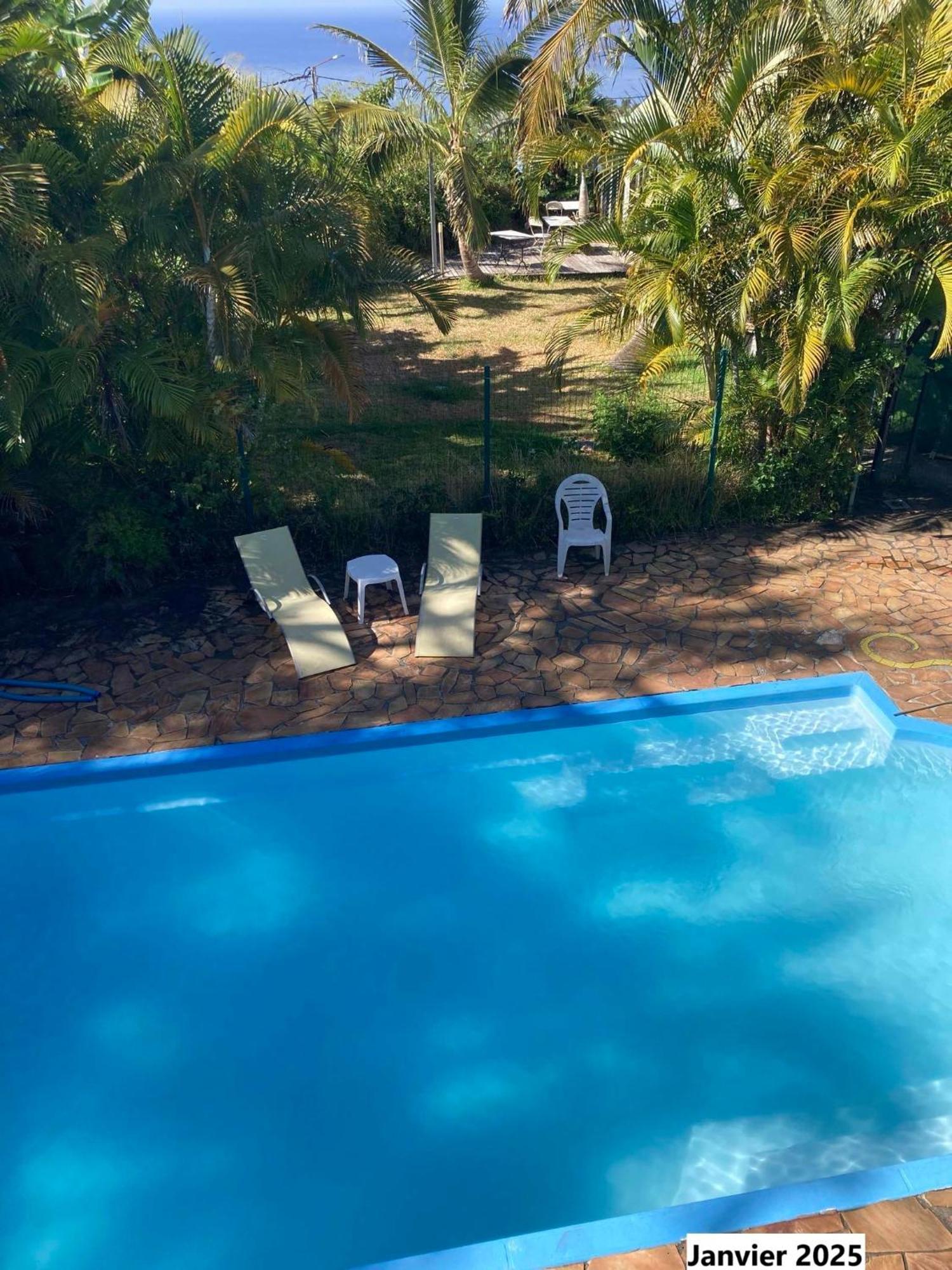 Les Bungalows Les Vanilliers, Sud Sauvage Avec Piscine Saint-Joseph Exteriör bild
